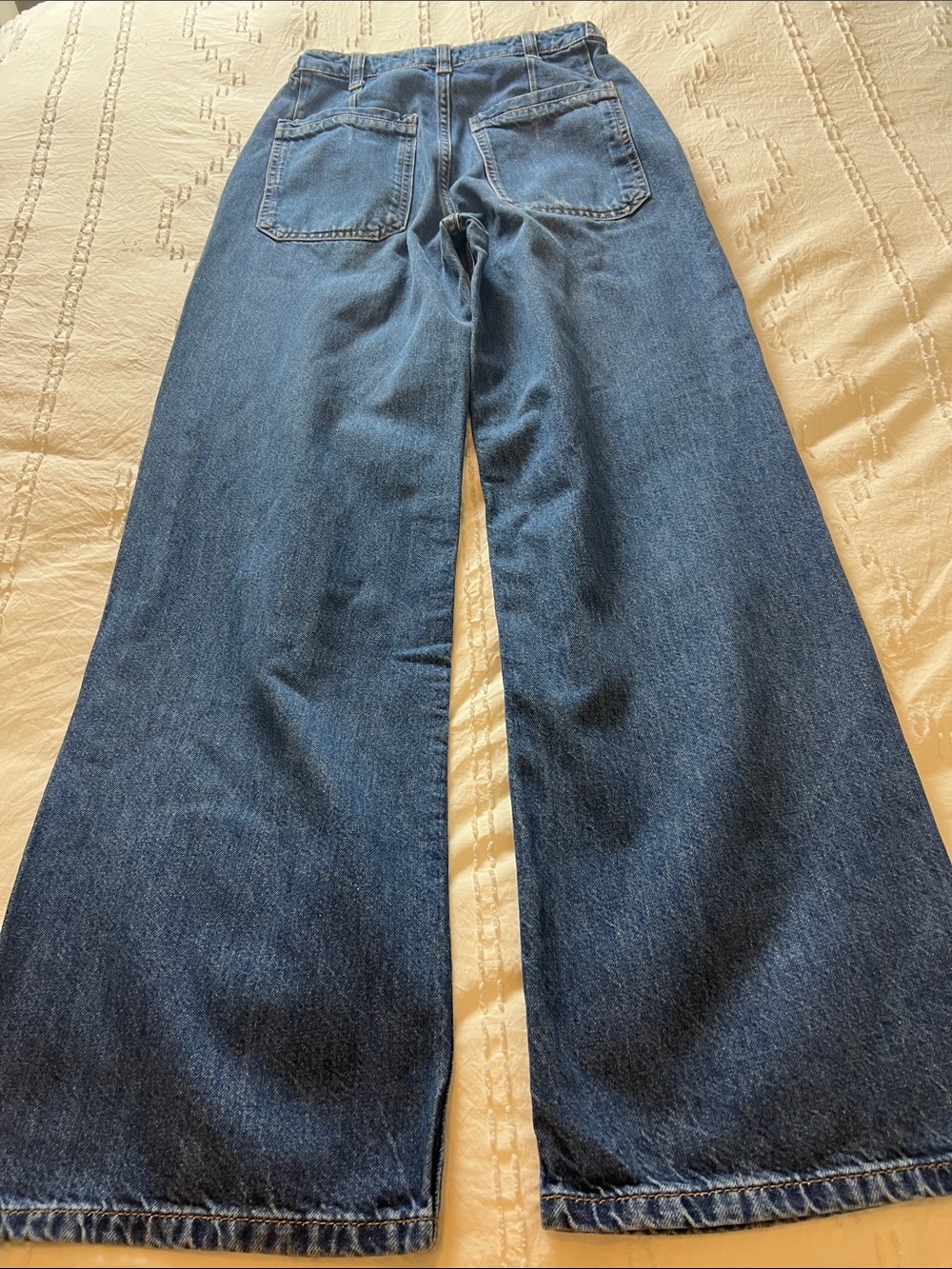 We The Free Jeans Palmer Cuff Vintage High-Rise Wide Leg Free People Revolve - Picture 10 of 14